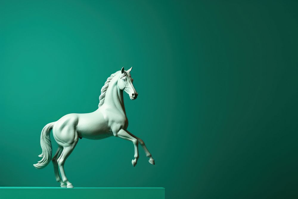 Horse statue animal mammal representation.