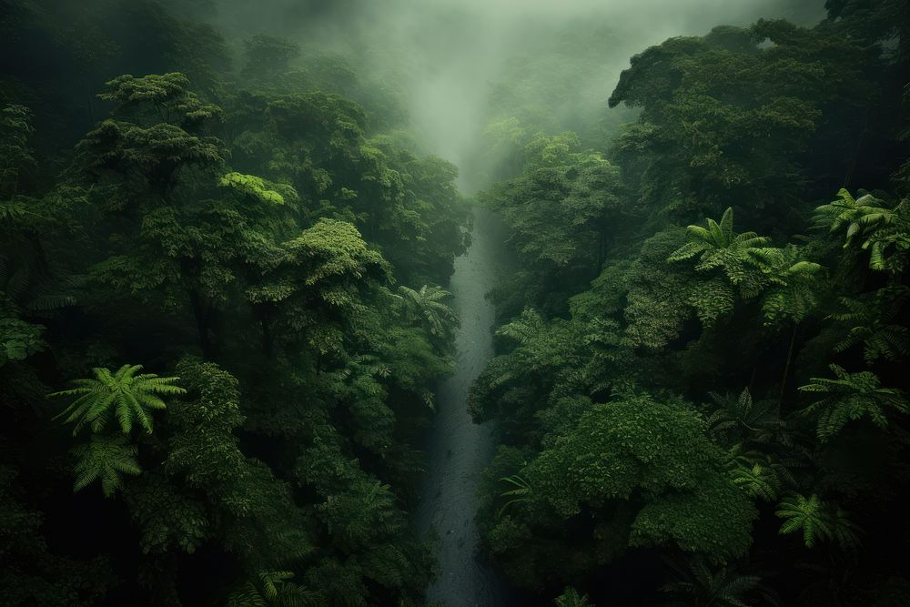 Rain forest vegetation outdoors nature.