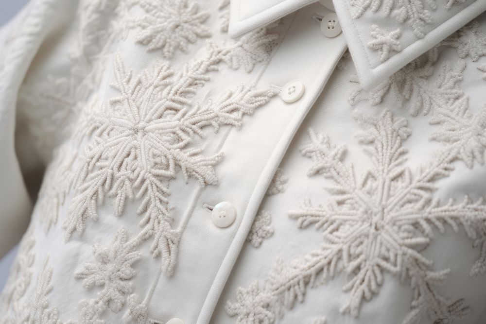 Snowflakes lace backgrounds outerwear.