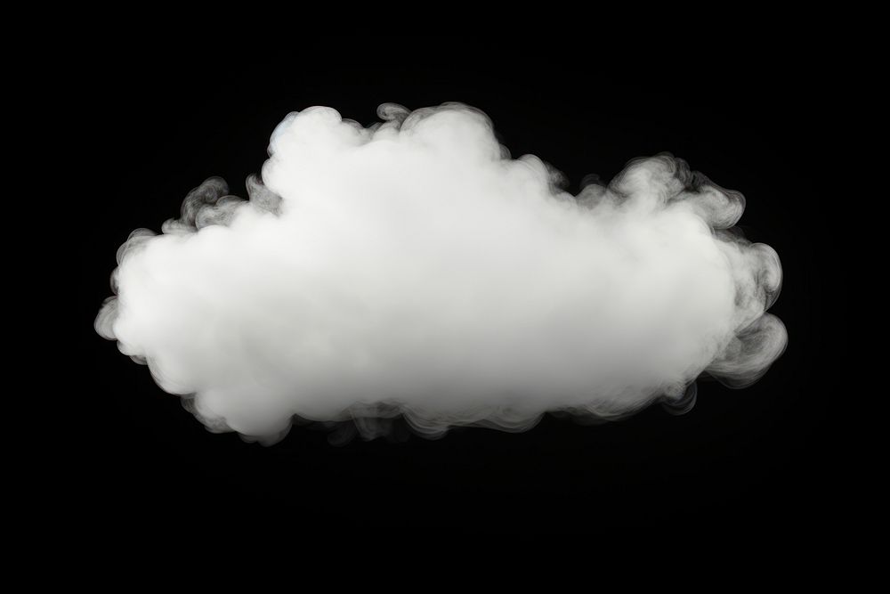 Speech bubble smoke white cloudscape.
