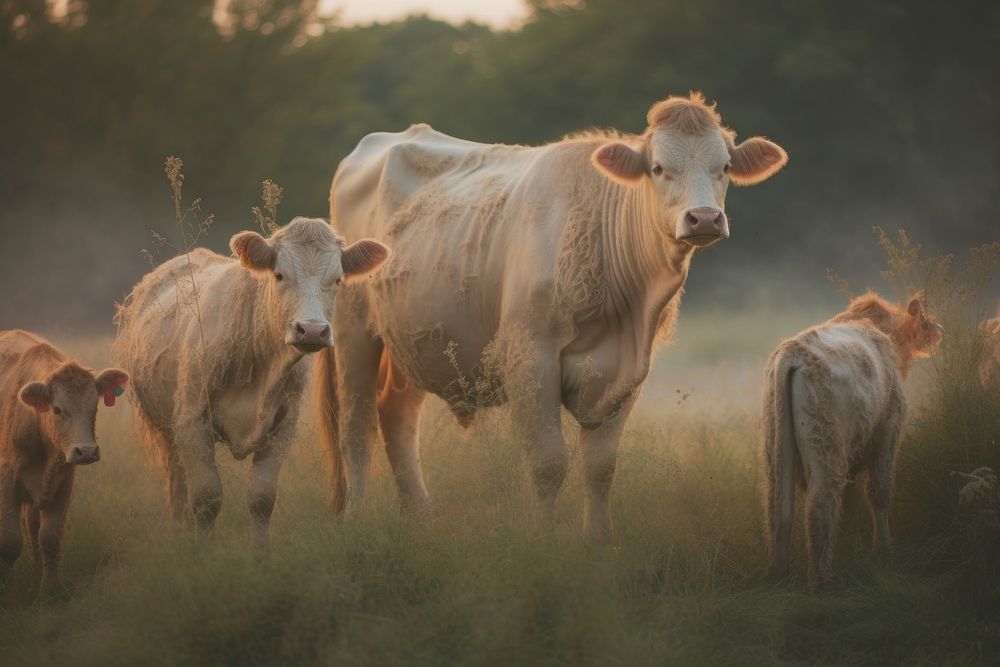 Cows cow livestock grazing.