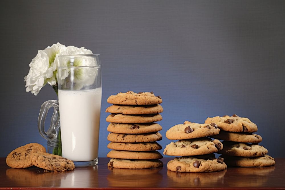 Cookies biscuit food milk.