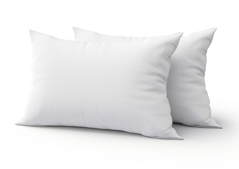 Two white pillows stacked cushion | Premium Photo - rawpixel