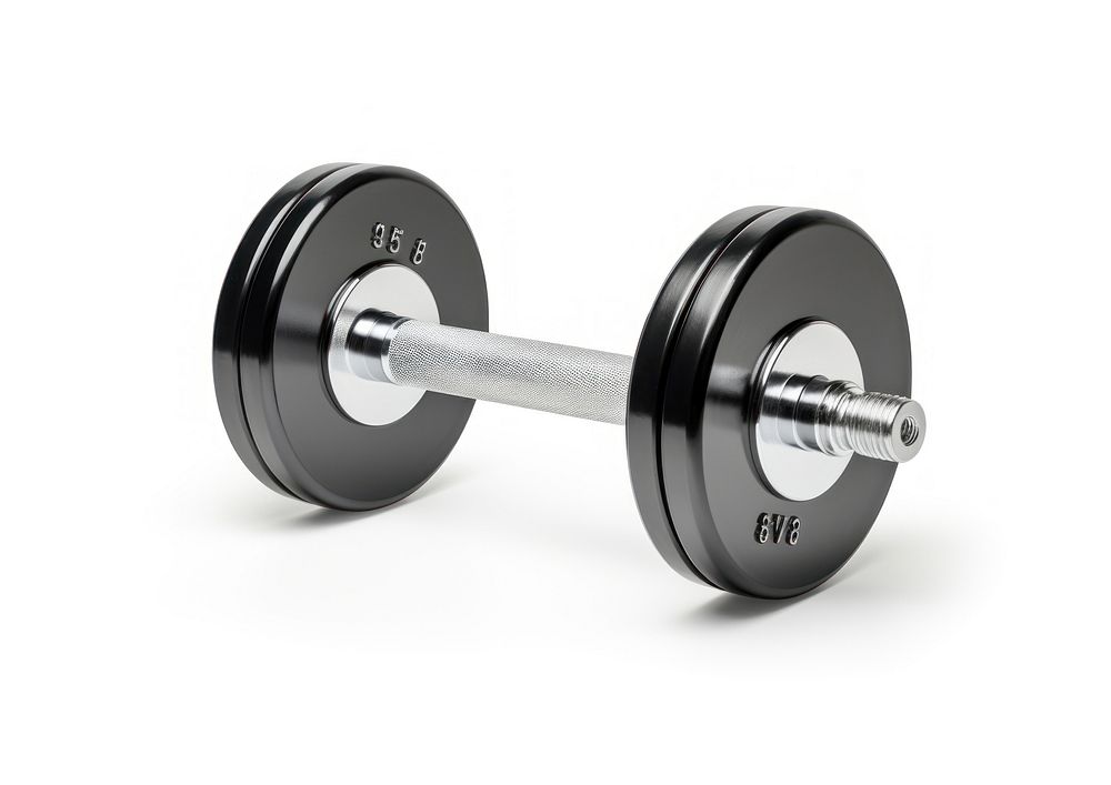 Dumb weight sports gym white background. AI generated Image by rawpixel.