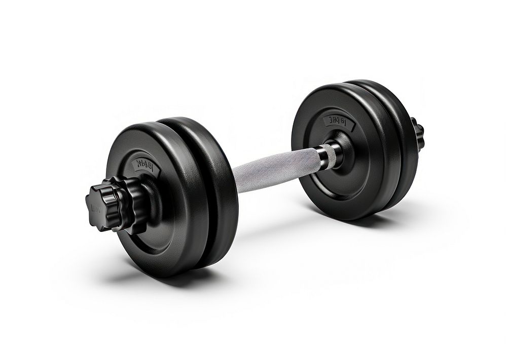 Dumbbell sports gym white background. AI generated Image by rawpixel.