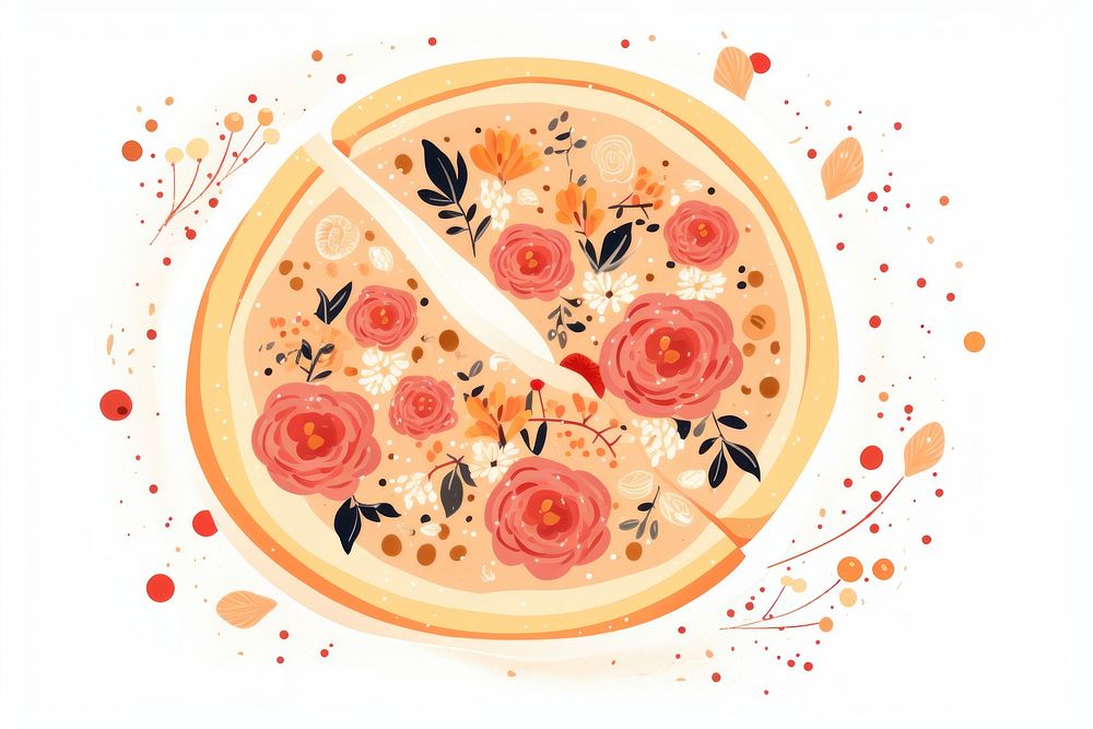 Pizza pattern art freshness.
