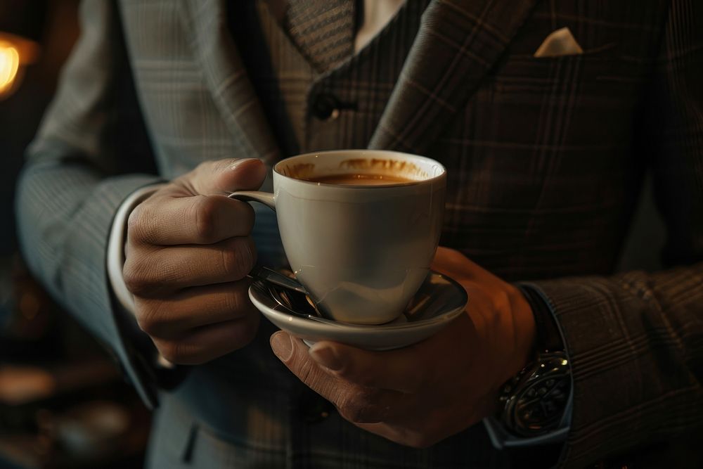 Men holding coffee cup drink mug refreshment. AI generated Image by rawpixel.