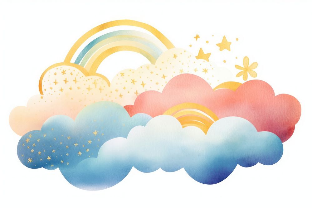 Rainbow backgrounds art tranquility.
