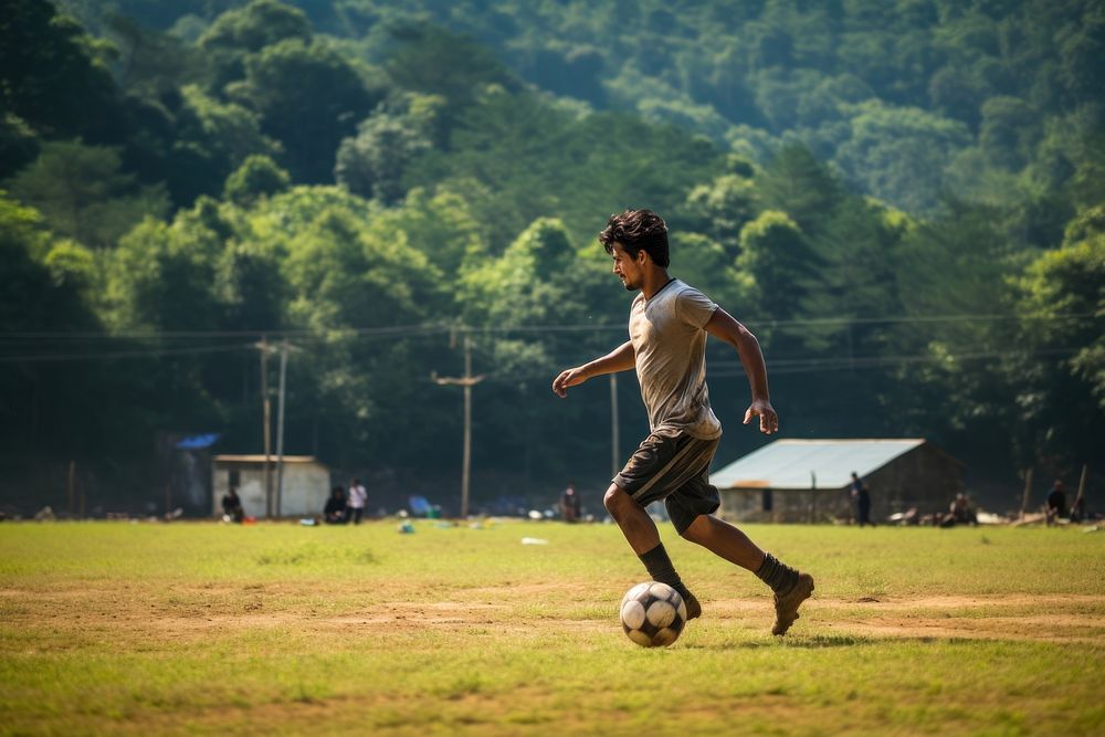 Indian football sports day.