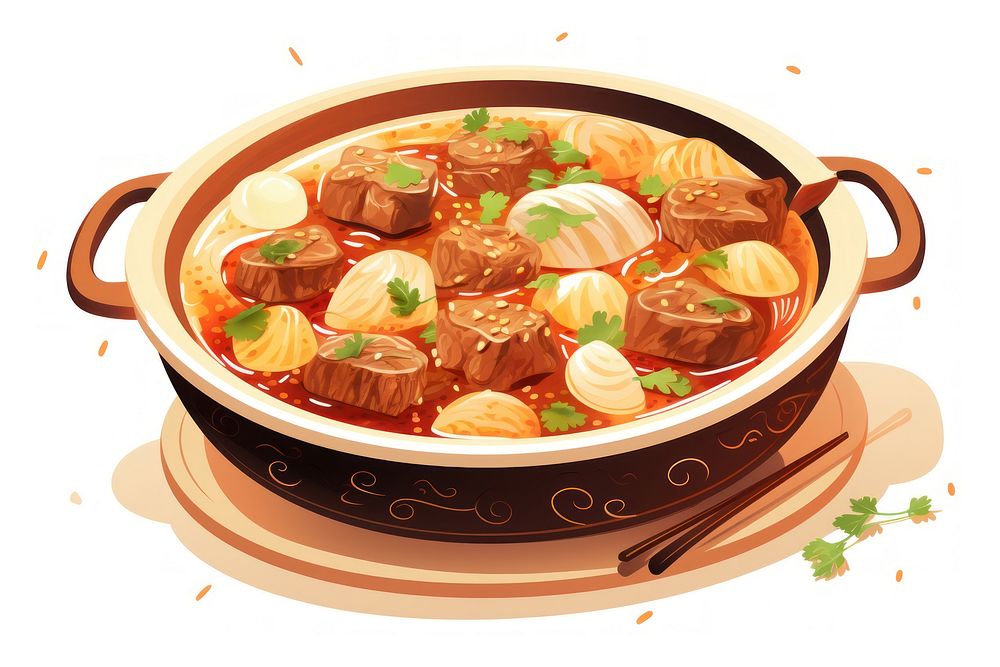 Spicy beef stew food meal soup.