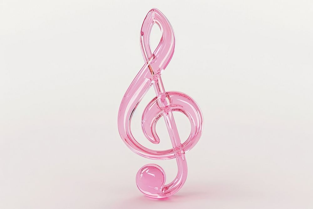 Music note jewelry white background accessories.