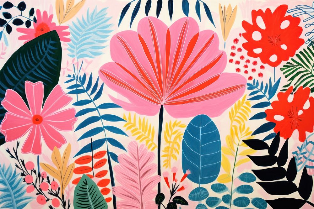 Tropical party pattern nature plant.