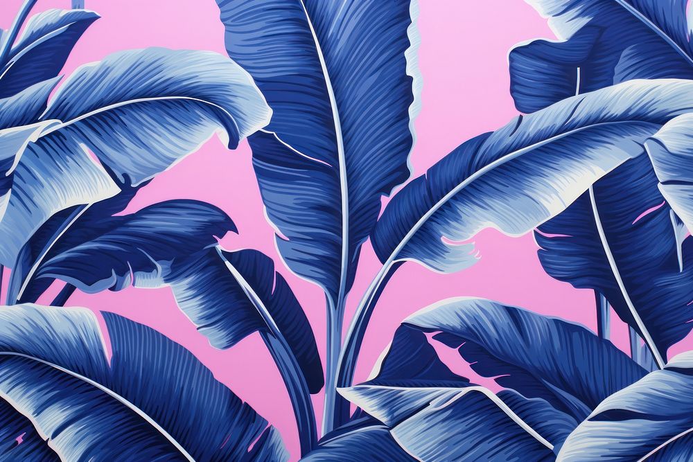 Wallpaper background of banana leaf backgrounds pattern nature.