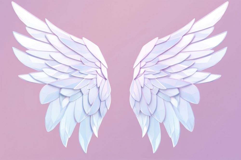 Wings holography angel art creativity.
