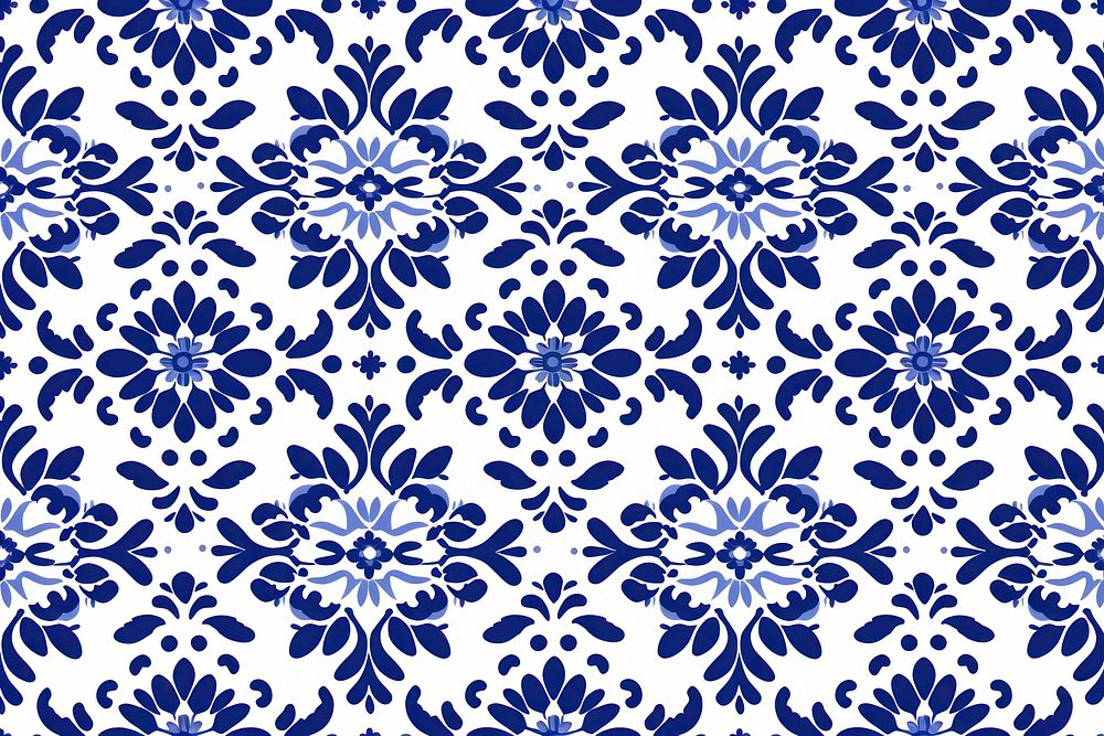 Tile pattern of tea backgrounds white blue.