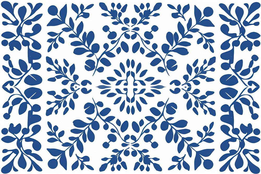 Tile pattern of tea leaf backgrounds white art.