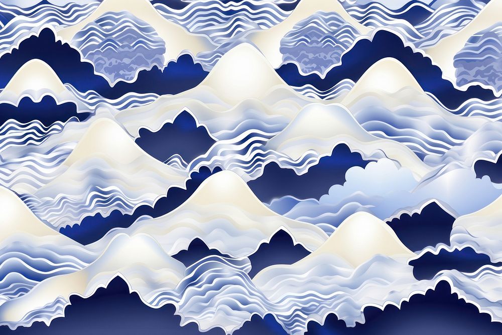 Tile pattern of mountain backgrounds porcelain nature.