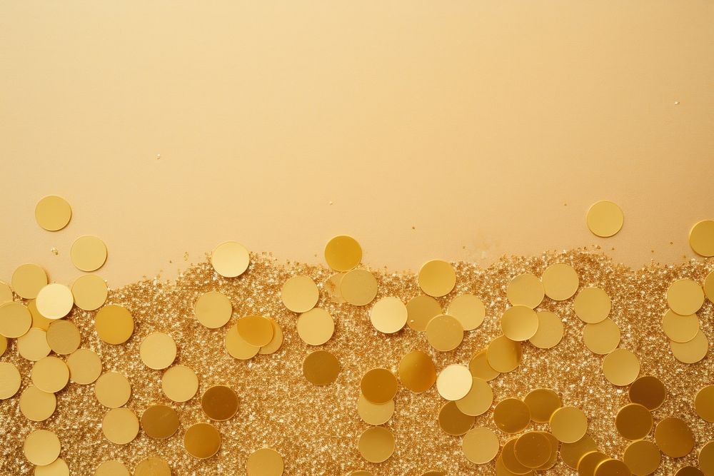 New year gold backgrounds confetti paper.