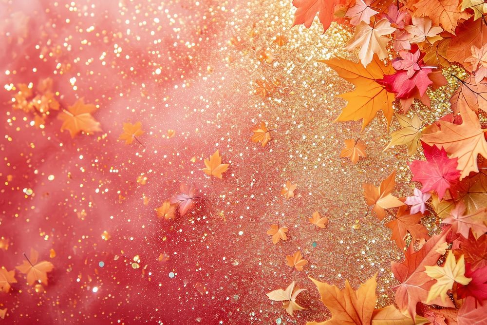 Autumn backgrounds glitter plant.