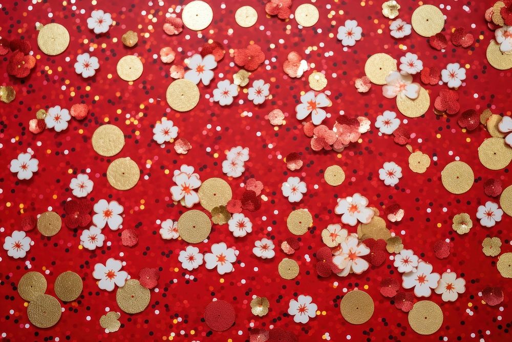 Chinese new year backgrounds confetti pattern.