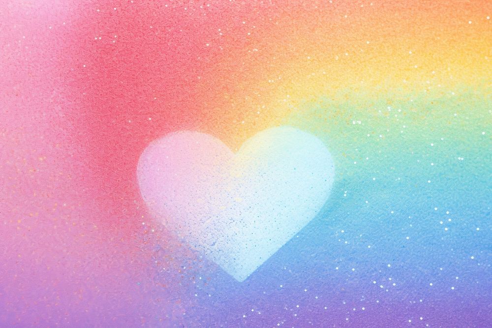 Heart rainbow backgrounds creativity refraction.