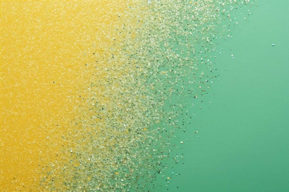 Yellow and green backgrounds glitter condensation.