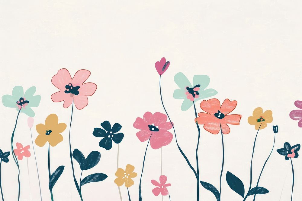 Cute japan flower illustration asteraceae graphics painting.