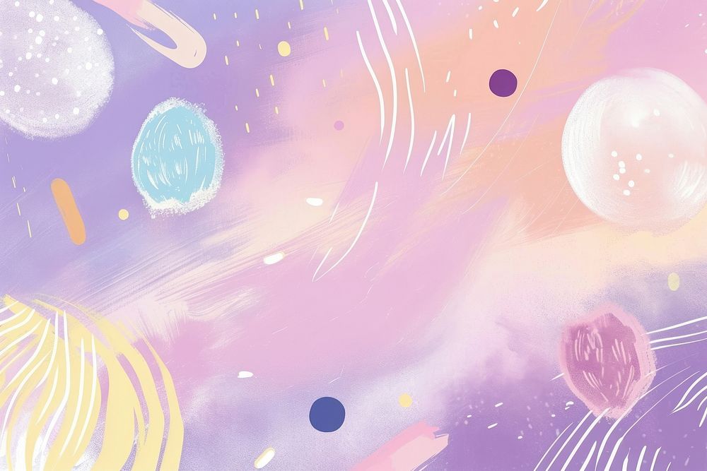 Cute pastel galaxy illustration graphics painting outdoors.
