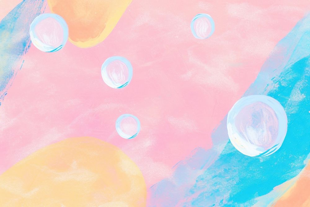 Cute soap a bubble illustration.