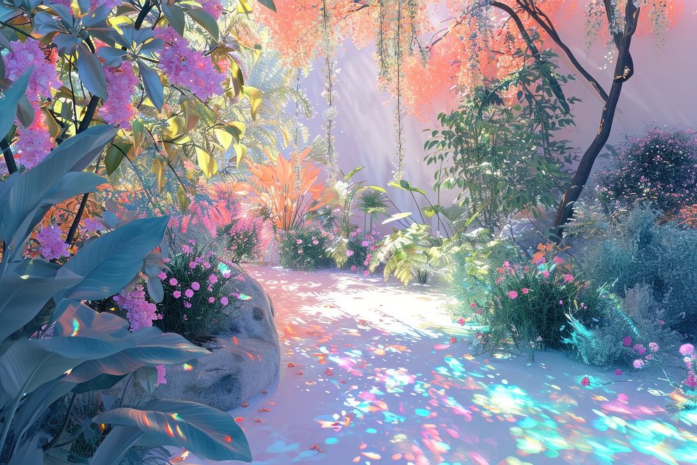 Garden holography outdoors woodland nature.