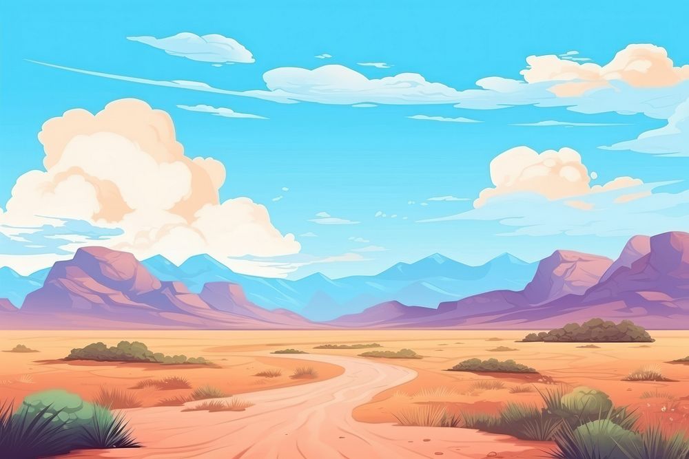 Desert hills landscape backgrounds outdoors.