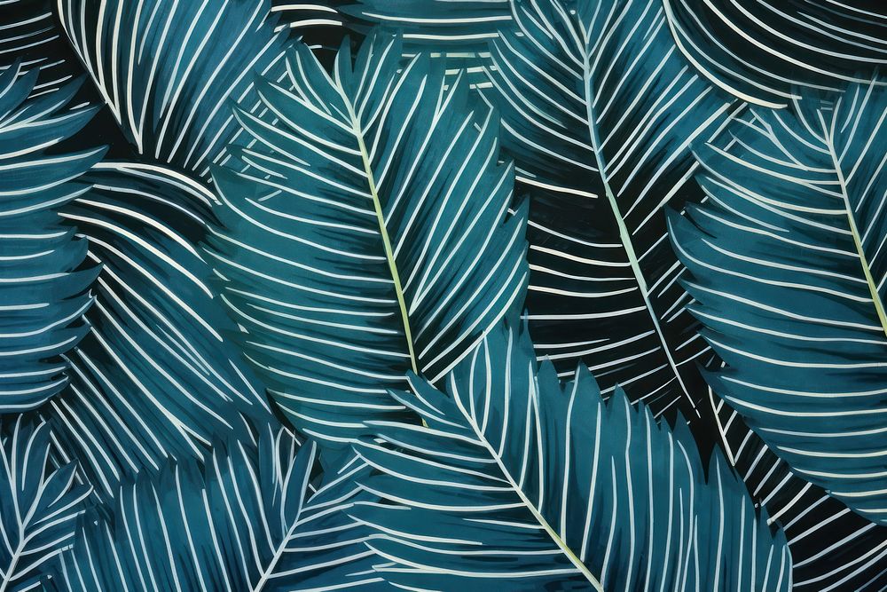 Palm leafs pattern nature plant.