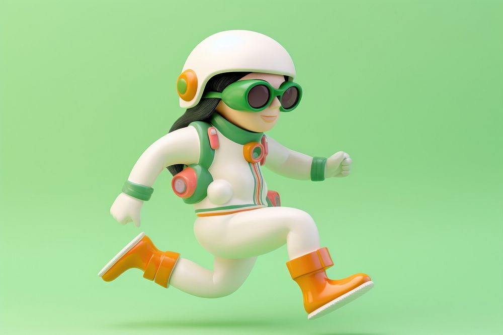 Astronaut figurine fashion cartoon. AI generated Image by rawpixel.