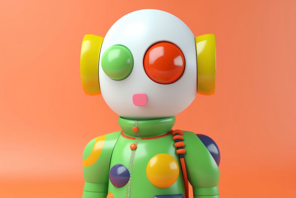 Astronaut cartoon robot toy. AI generated Image by rawpixel.