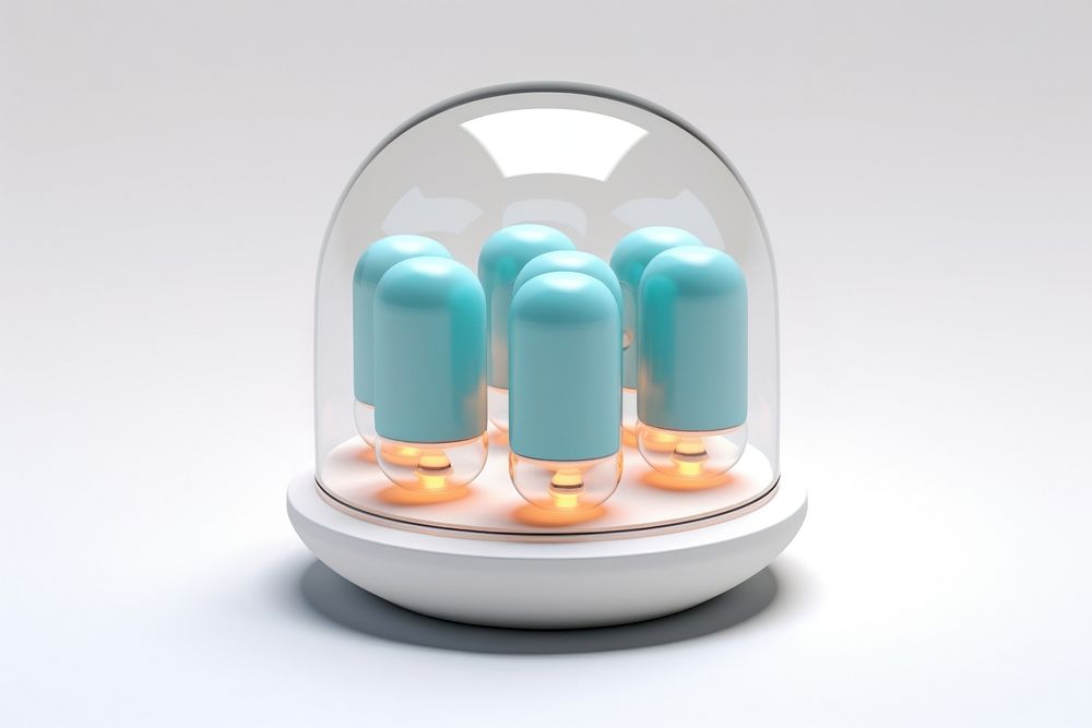 Capsule transparent glass pill technology medication.
