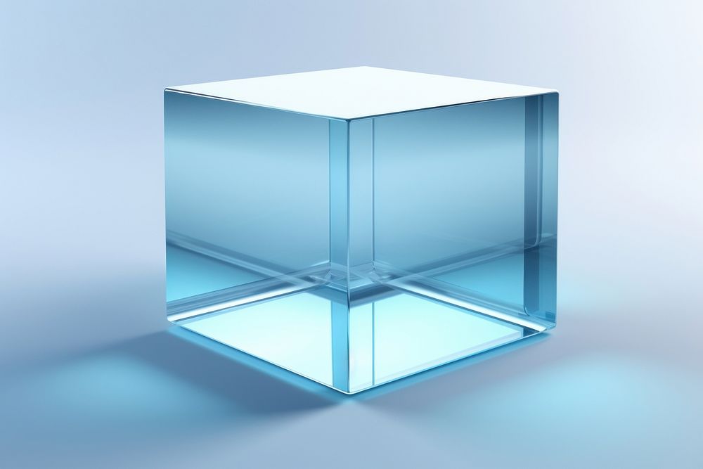 Cuboid transparent glass simplicity letterbox lighting.