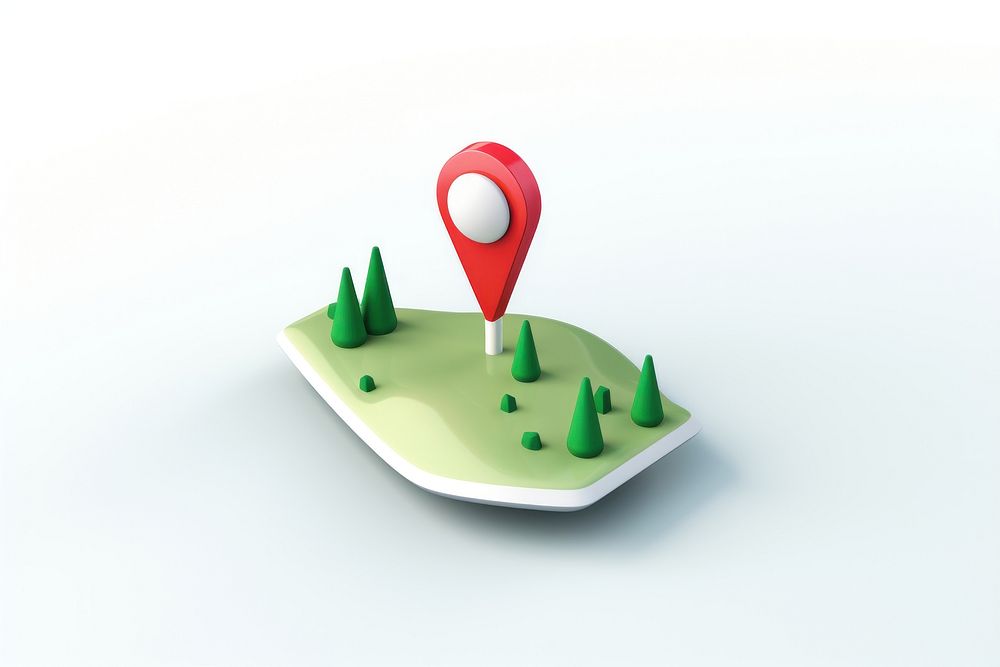 Location icon technology guidance outdoors.