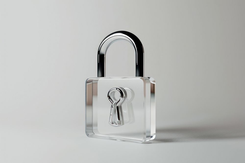 Lock transparent glass protection security lighting.