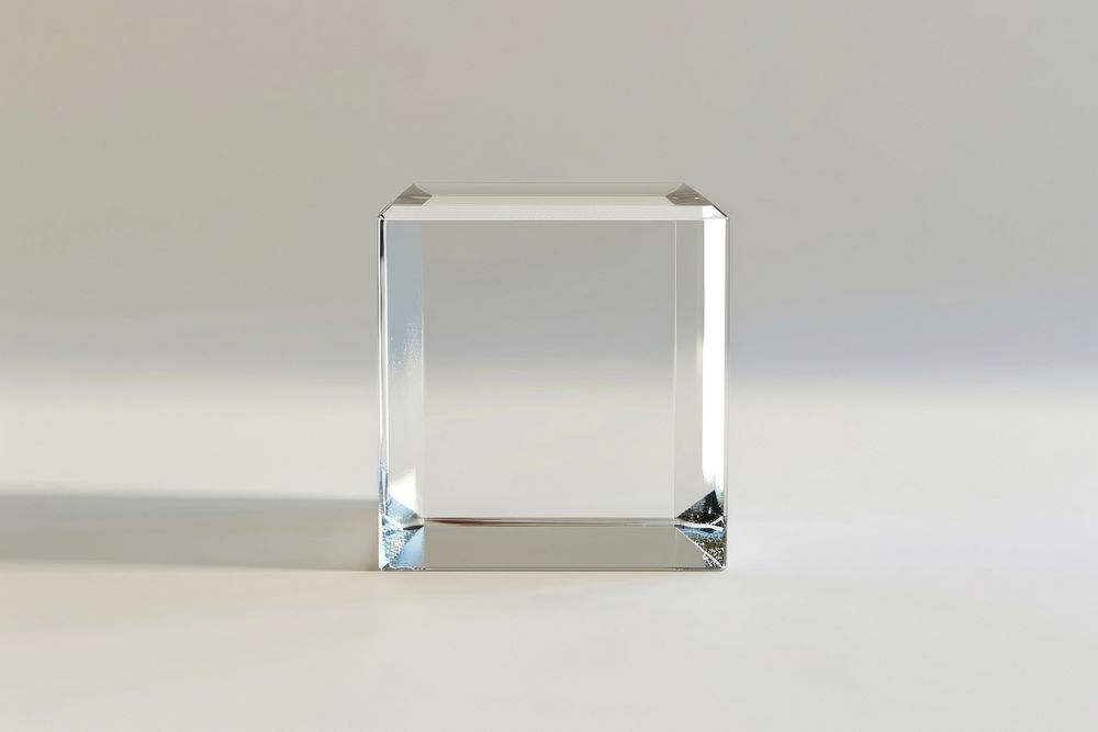 Rectangle glass jewelry crystal.