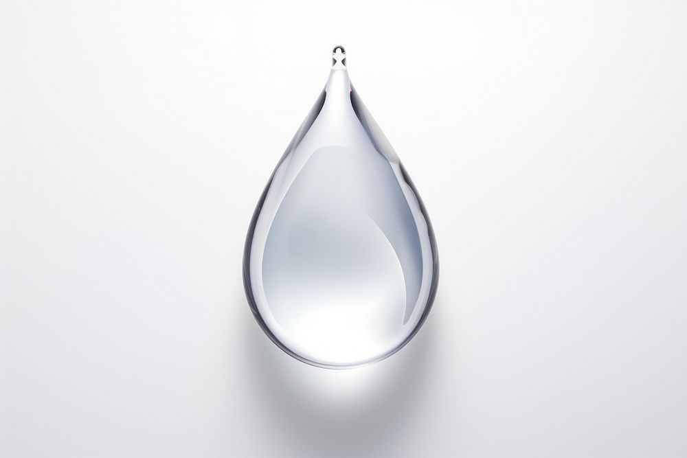 Water drop transparent glass accessories simplicity reflection.