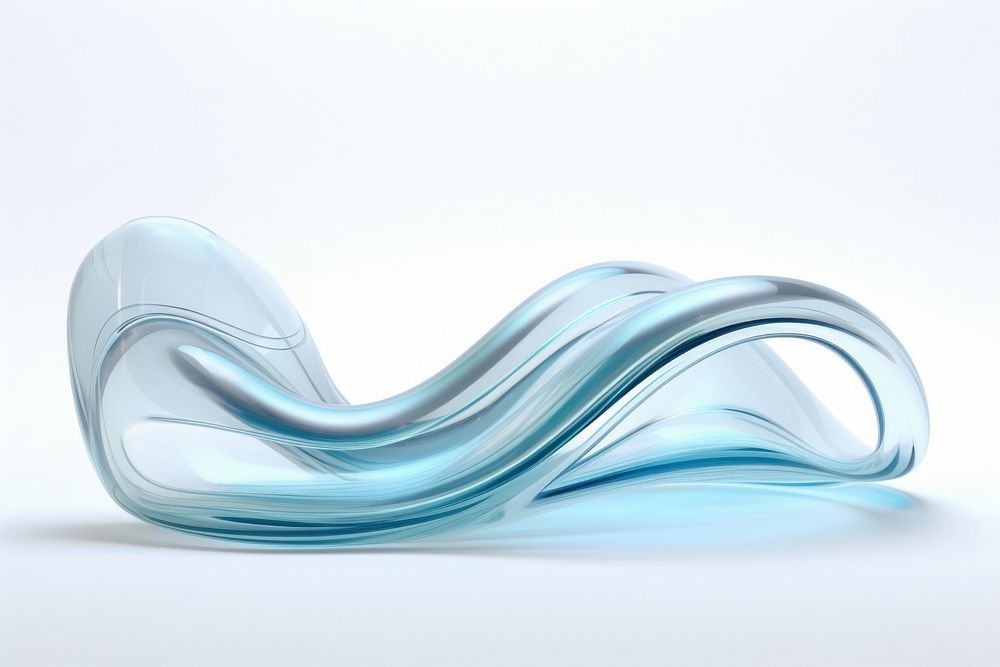 Telephone waves transparent glass simplicity turquoise porcelain.