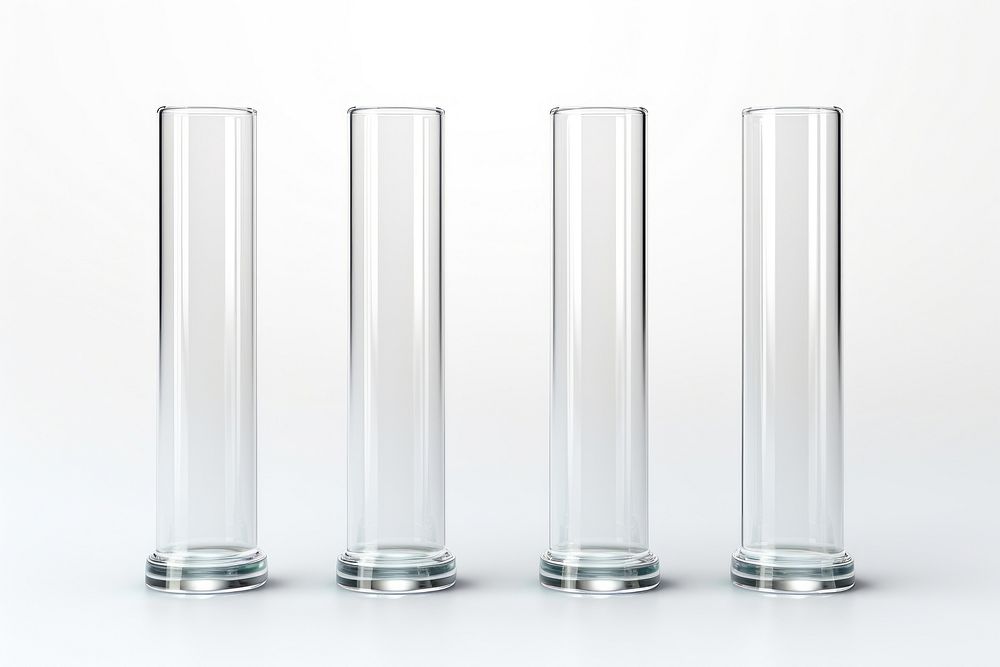 Test tube transparent glass cylinder bottle vase.