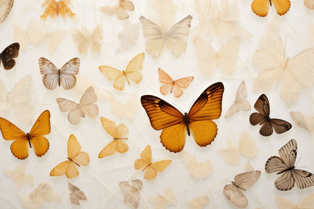 Real pressed butterflies background backgrounds butterfly animal.