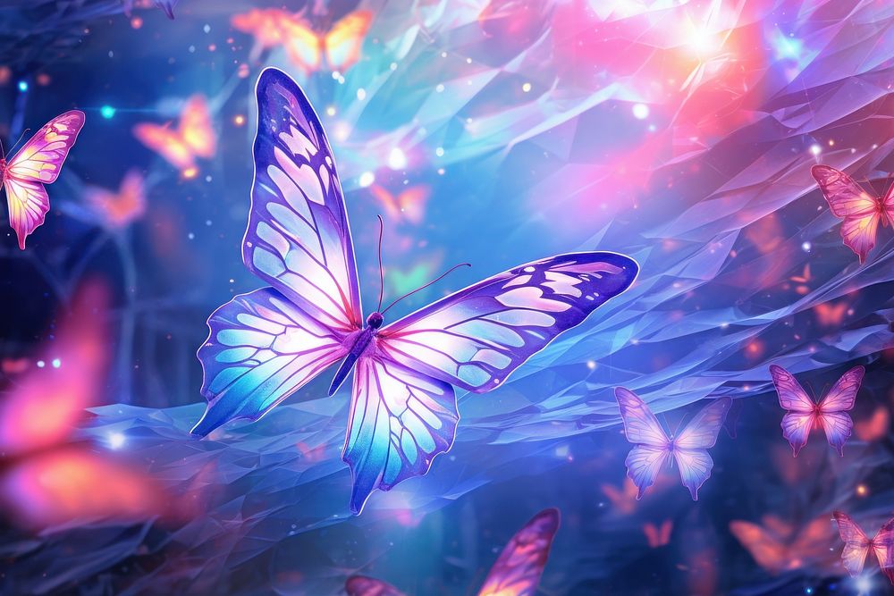 Abstract butterfly background animal purple fragility.