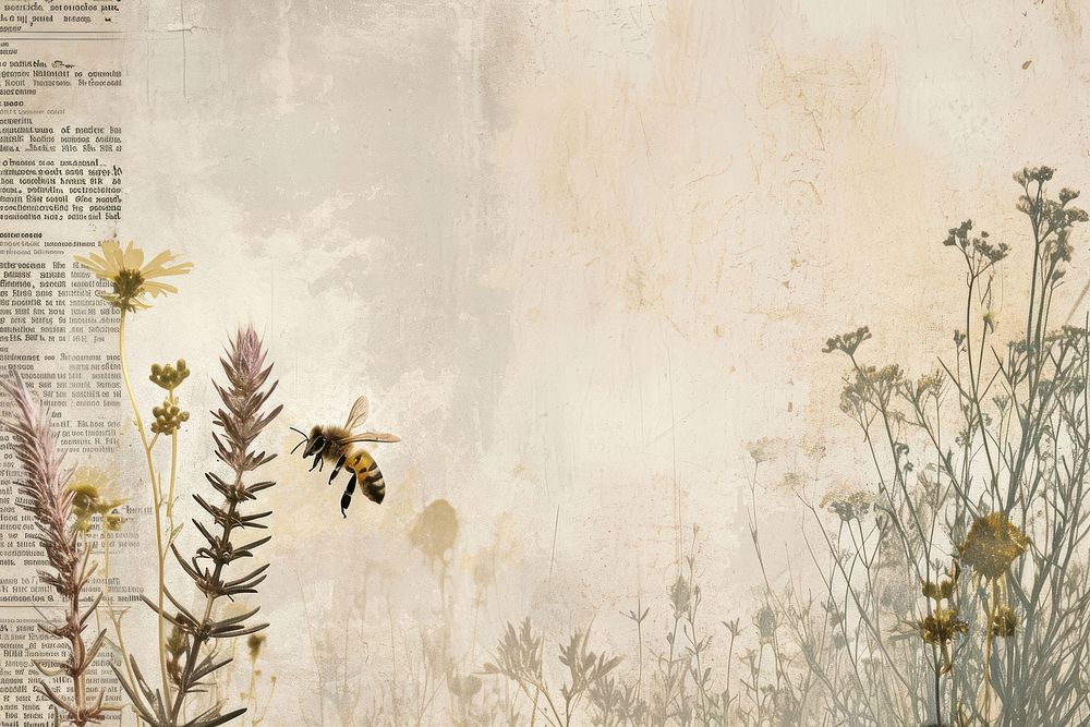 Honeybees backgrounds flower insect.