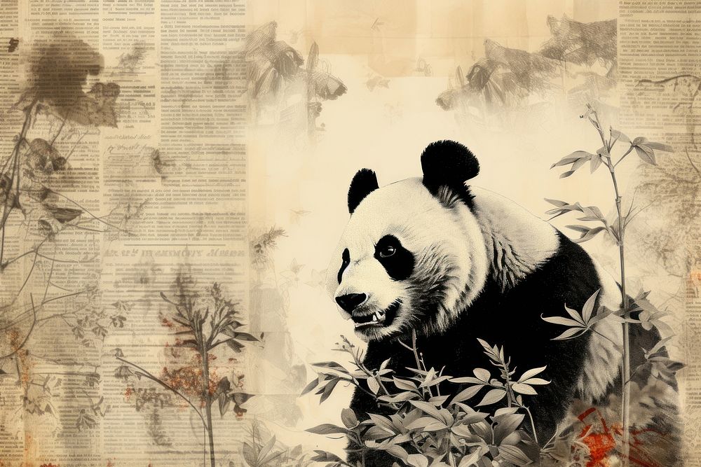 A panda wildlife pattern person.
