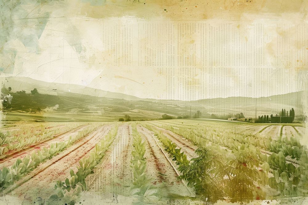 Agriculture fields backgrounds landscape outdoors.