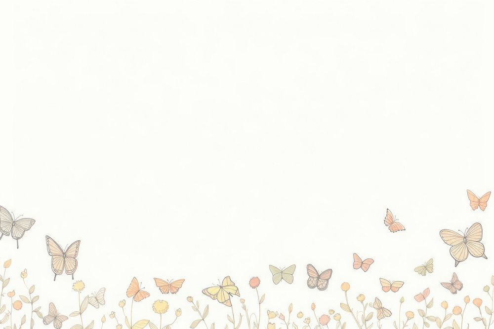 Border illustration butterflies pattern backgrounds illustrated.