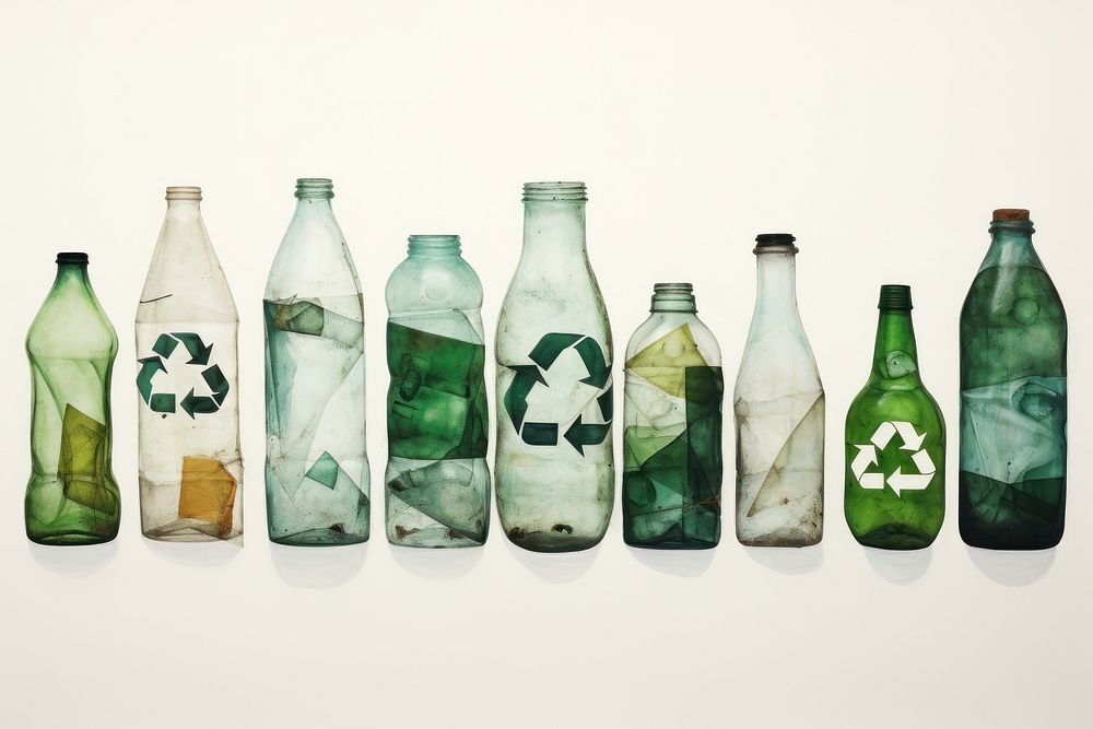 Bottle plastic Recycling Symbols recycling white background container.