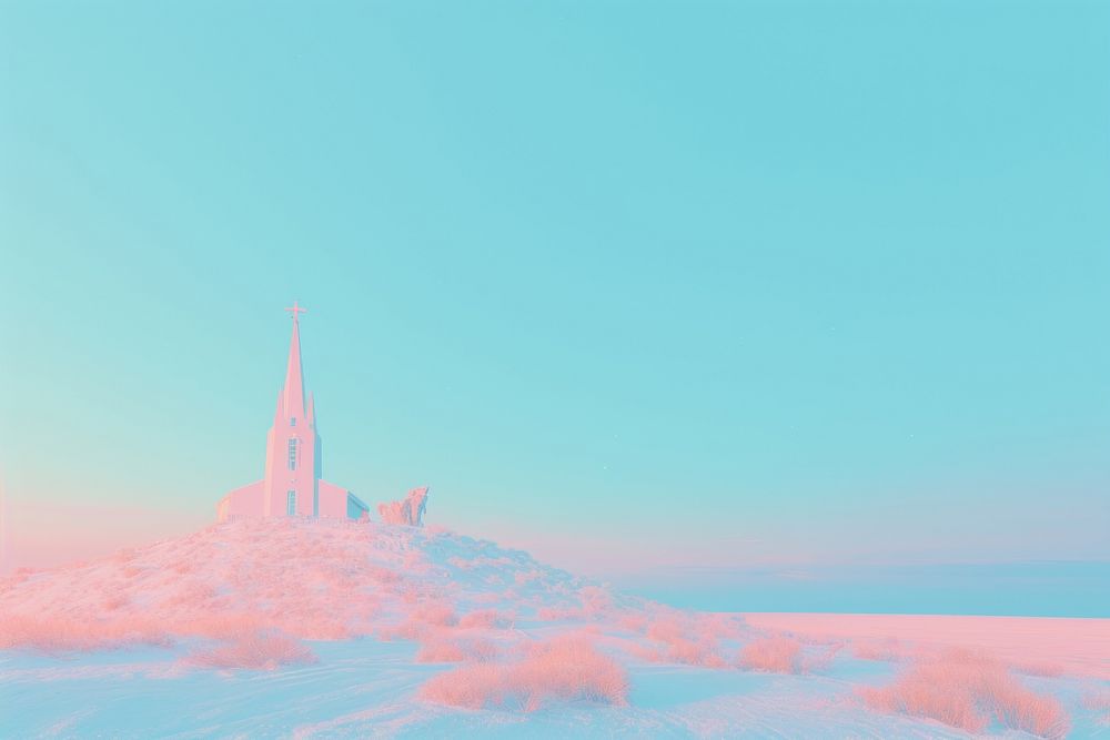  Snow architecture building outdoors. AI generated Image by rawpixel.